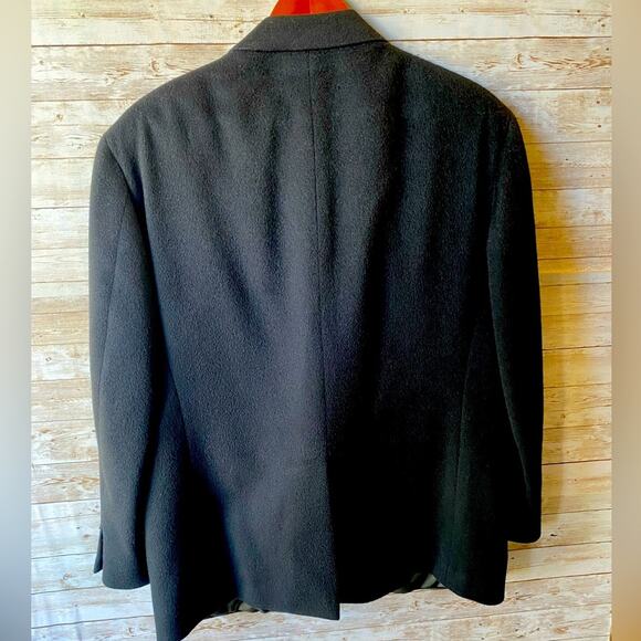 Evan Picone Black 100% Camel Hair 2 Button Sport Coat Men's Jacket 42S - Picture 2 of 5